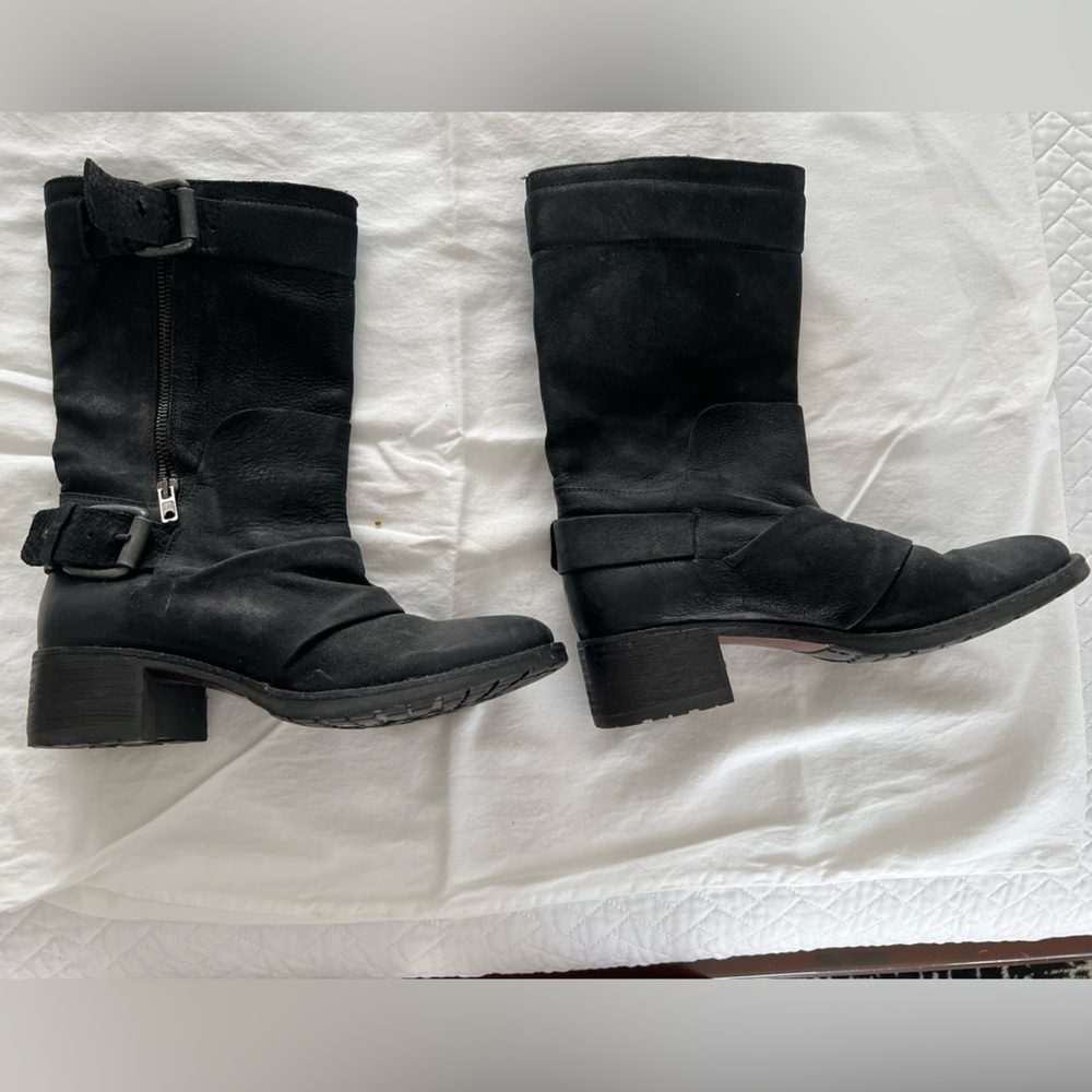 Vera Wang. Biker style boots.